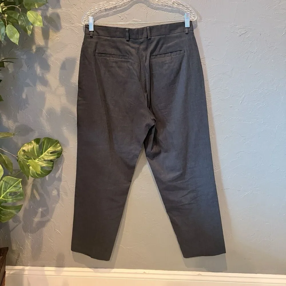 Banana Republic 31R Mens Gray Linen Dress Pants Old Money Preppy Business Casual